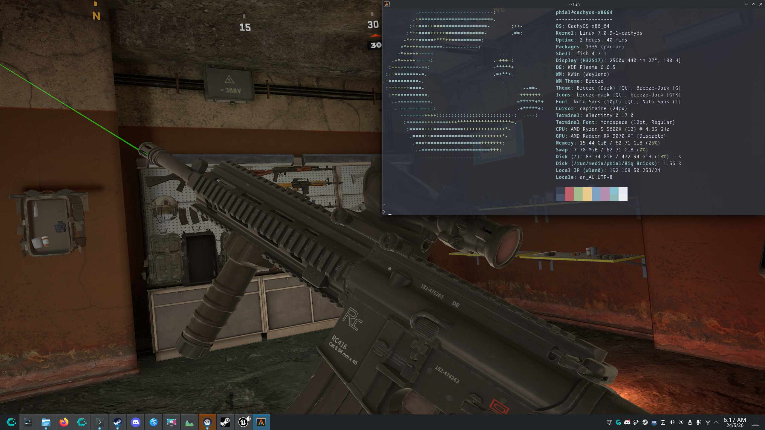 Contractors Showdown Exfilzone running on Linux after the BELauncher.ini path fix
