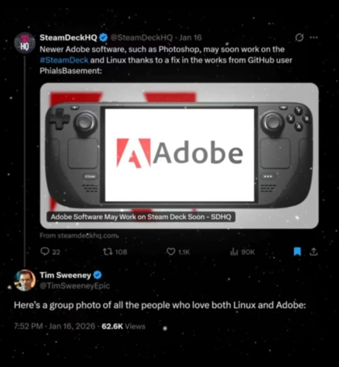 Reply from Timmothy Sweener, CEO of Epic Games